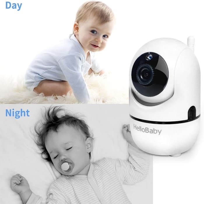 دوربین اتاق کودک هلو بیبی مدل HelloBaby HB65 | پیجر تصویری با قابلیت چرخش و دید در شب — تصویر ۳