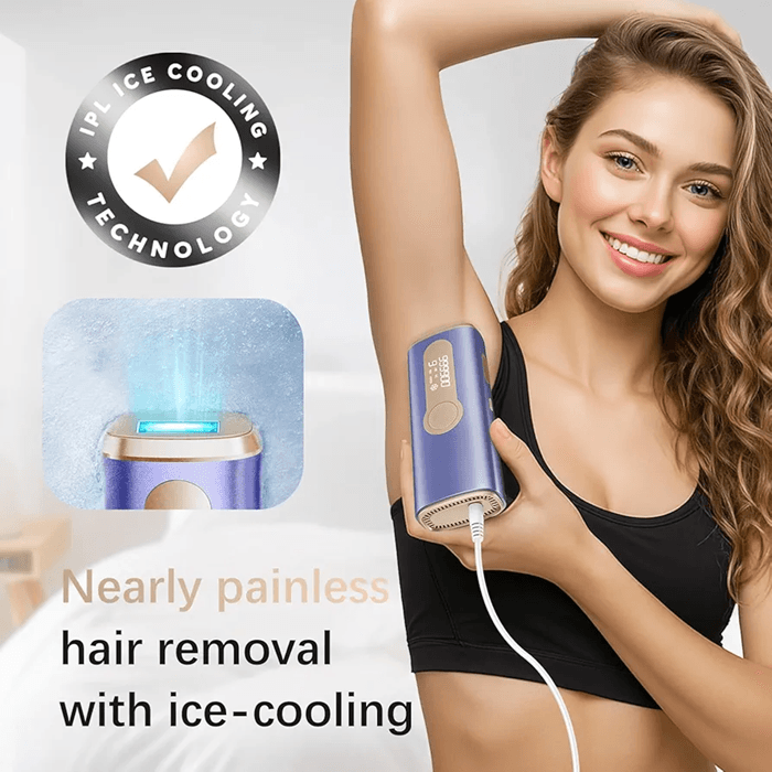 دستگاه لیزر خانگی مدل Haarlosy با فناوری IPL و خنککننده یخی سفارش آلمان — تصویر ۷