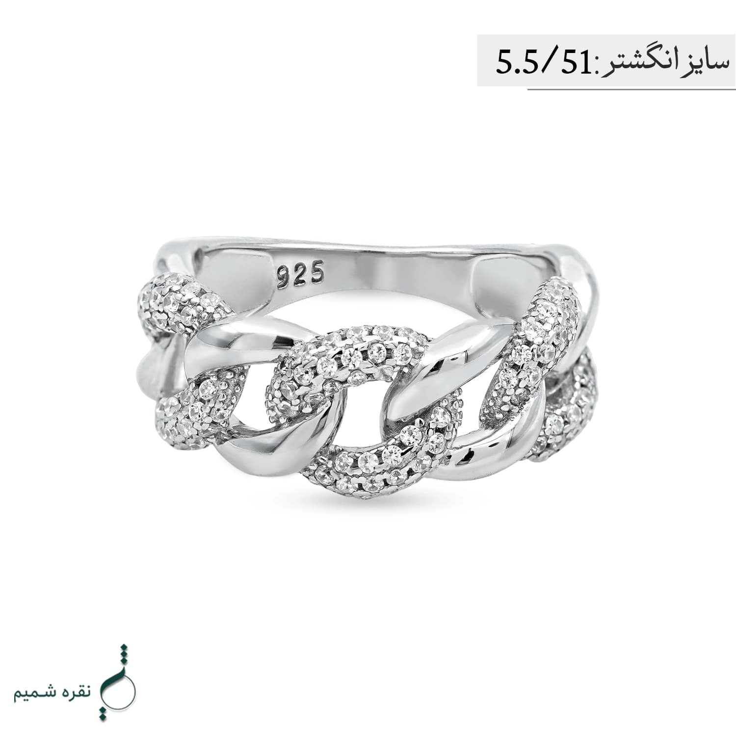 انگشتر نقره زنانه مدل AWO-K142 — تصویر ۴