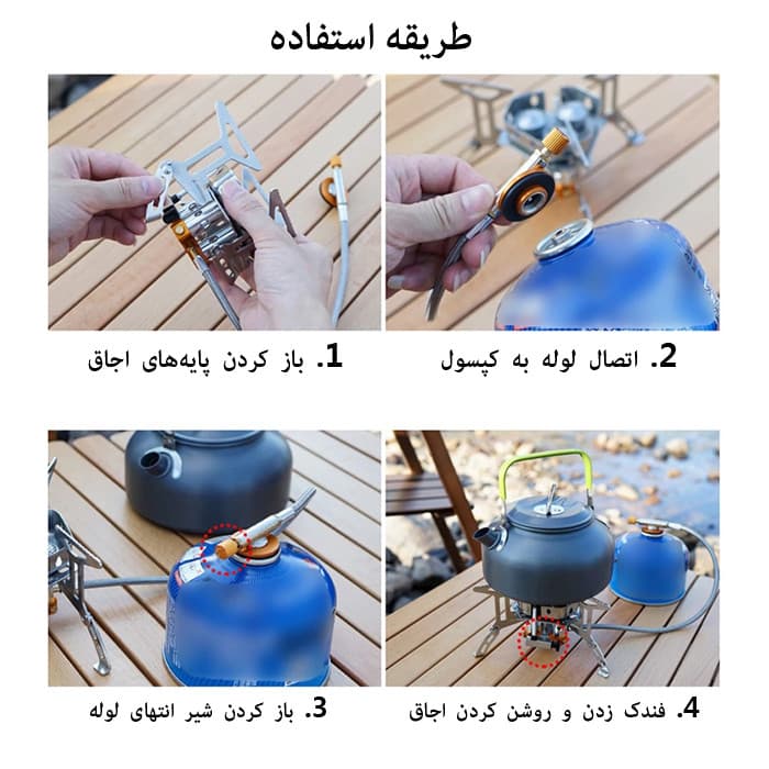 سرشعله سفری مدل KV-ZYH-003 — تصویر ۴