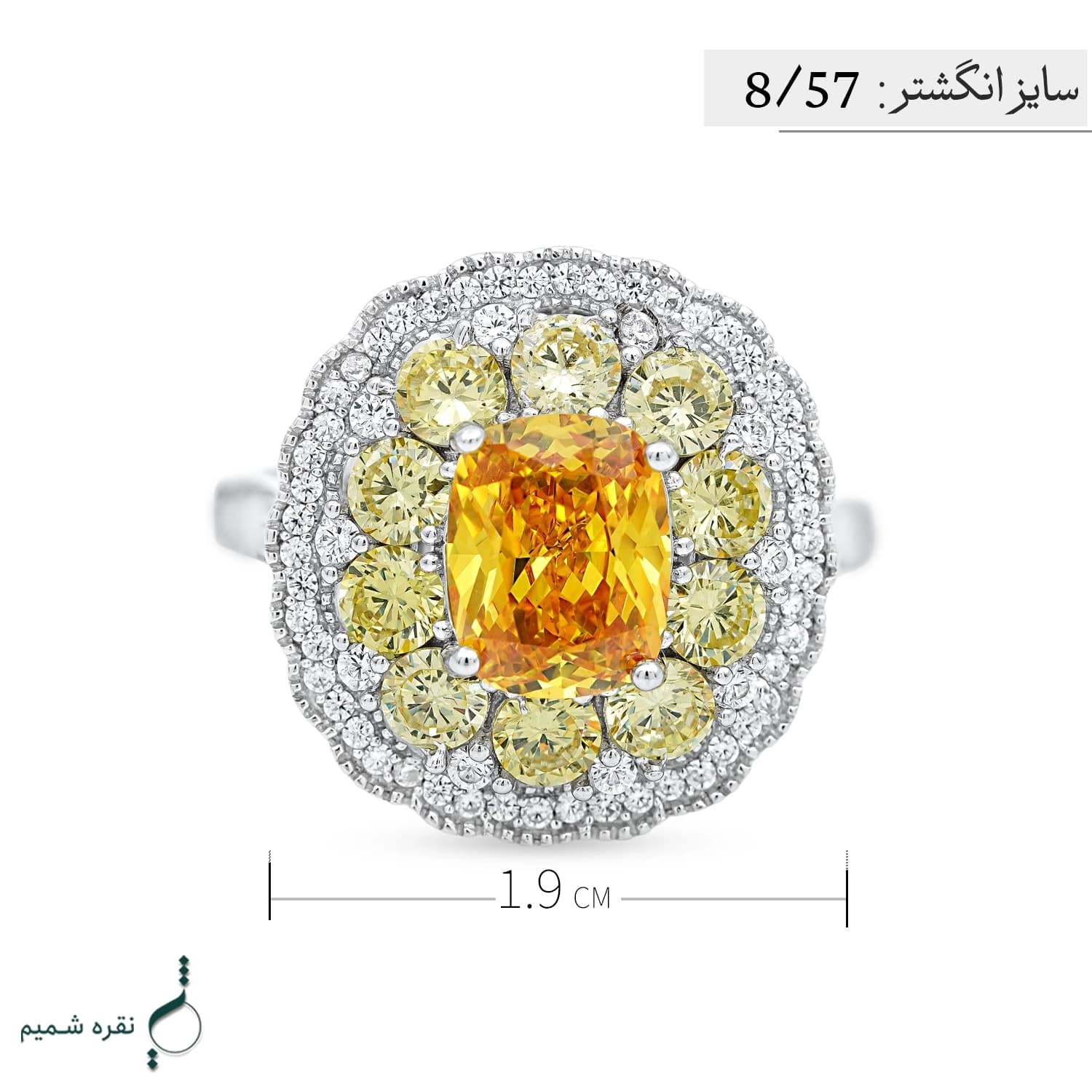 انگشتر نقره زنانه مدل AWO-K130 — تصویر ۴