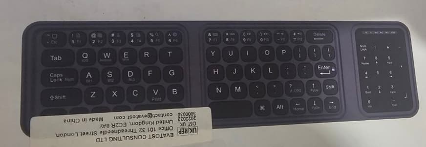 کیبورد قابل تاشو FOLDABLE KEYBOARD برند EVATOST CONSULTING LTD