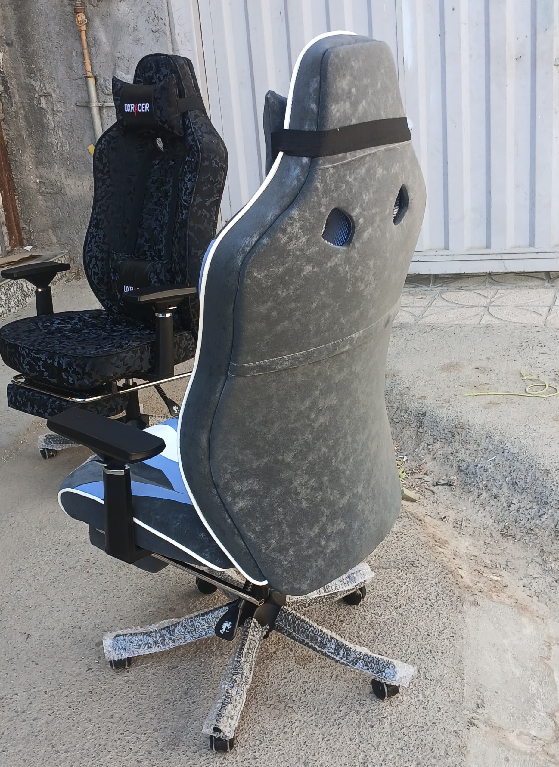 صندلی گیمینگ طوسی ابی درجه یک — تصویر ۵