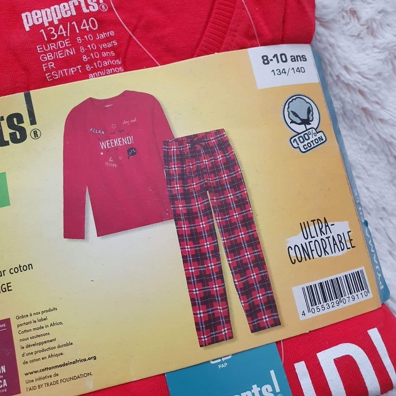 ست بلوز و شلوار راحتی دخترانه نخ پنبه برند پپرتس آلمان 390198 Pepperts — تصویر ۲