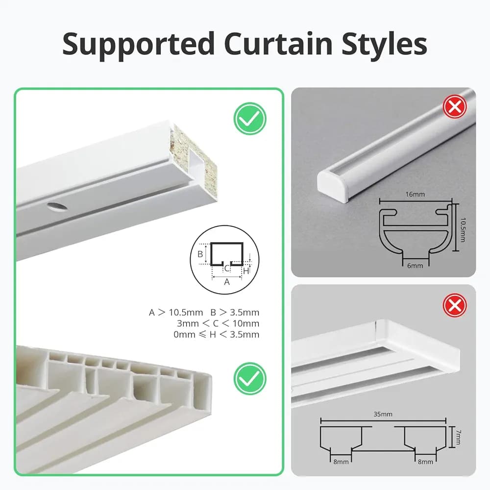 موتور هوشمند پرده SwitchBot Curtain 3 مدل U-Rail — تصویر ۴