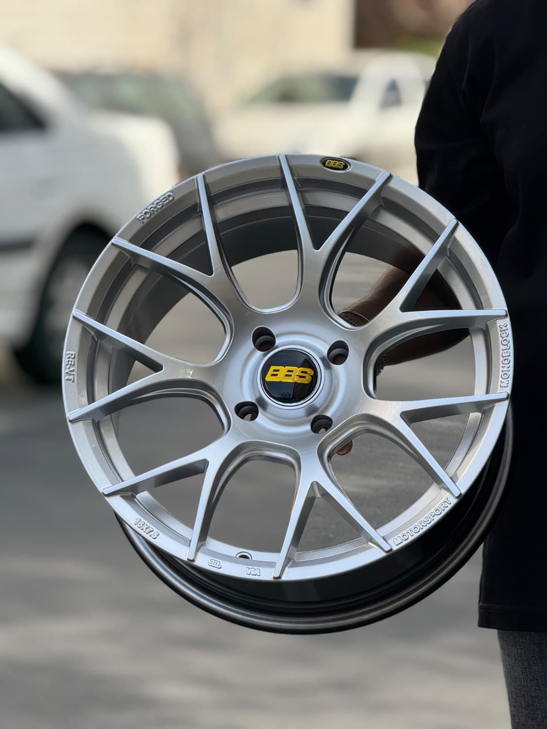 رینگ بی بی اس 2024 سایز 16 نقره ای BBS