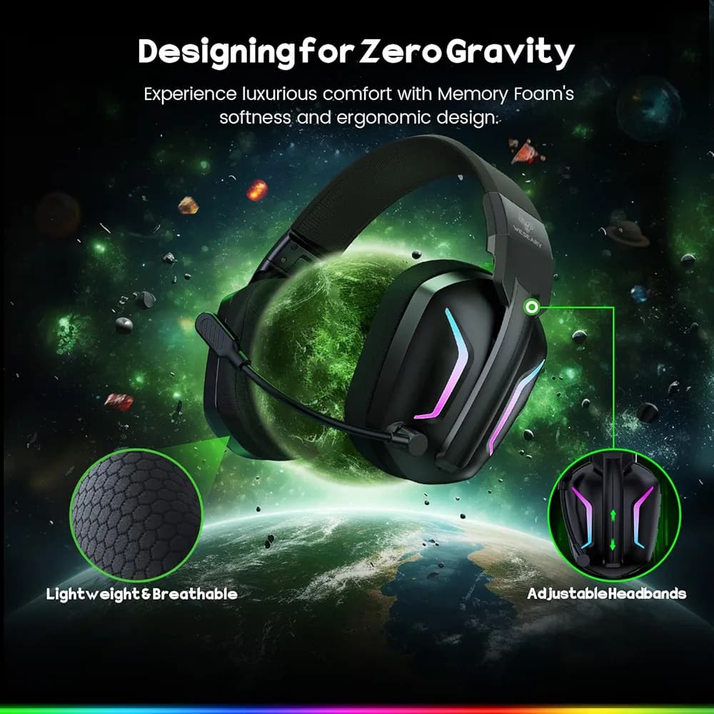 هدفون گیمینگ WESEARY مدل Wireless Gaming Headset — تصویر ۸