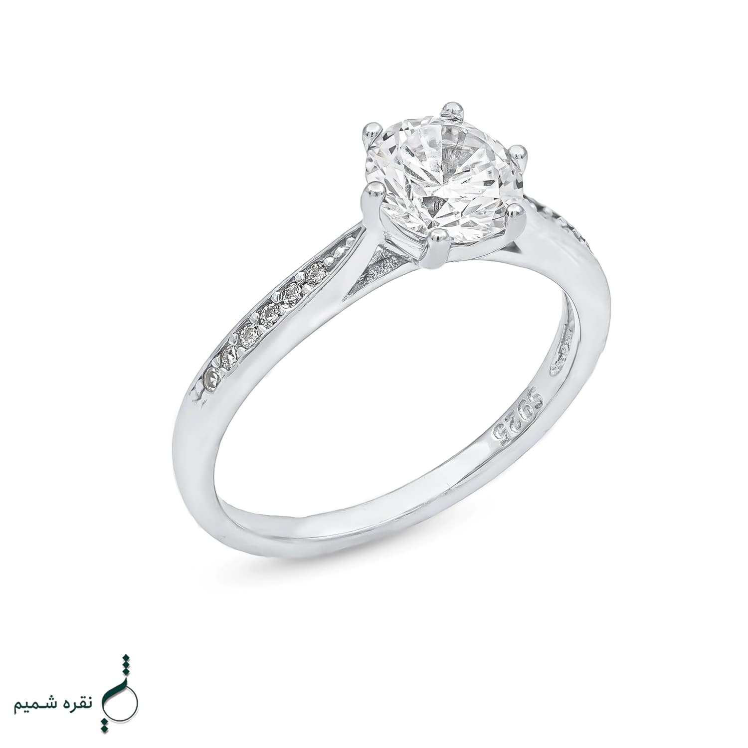 انگشتر نقره زنانه مدل AWO-K119