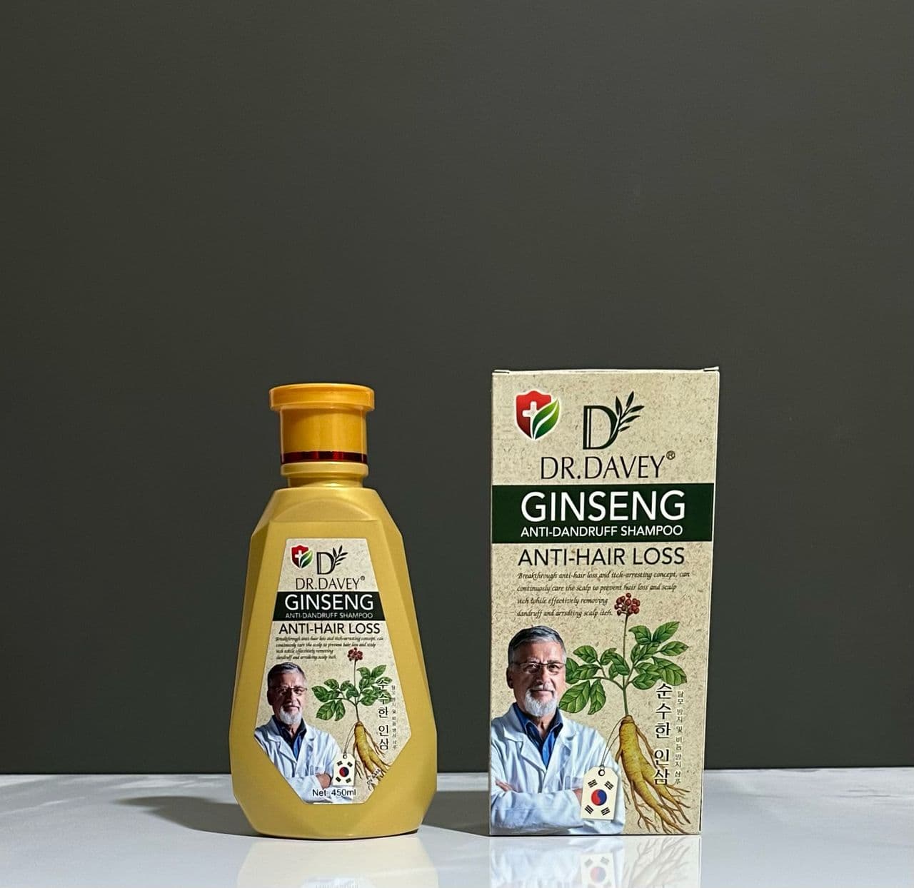 شامپو ضد ریزش و ضد شوره جینسینگ دکتر داوی DR DAWEY GINSENG ANTI HAIR LOSS SHAMPOO اصلی