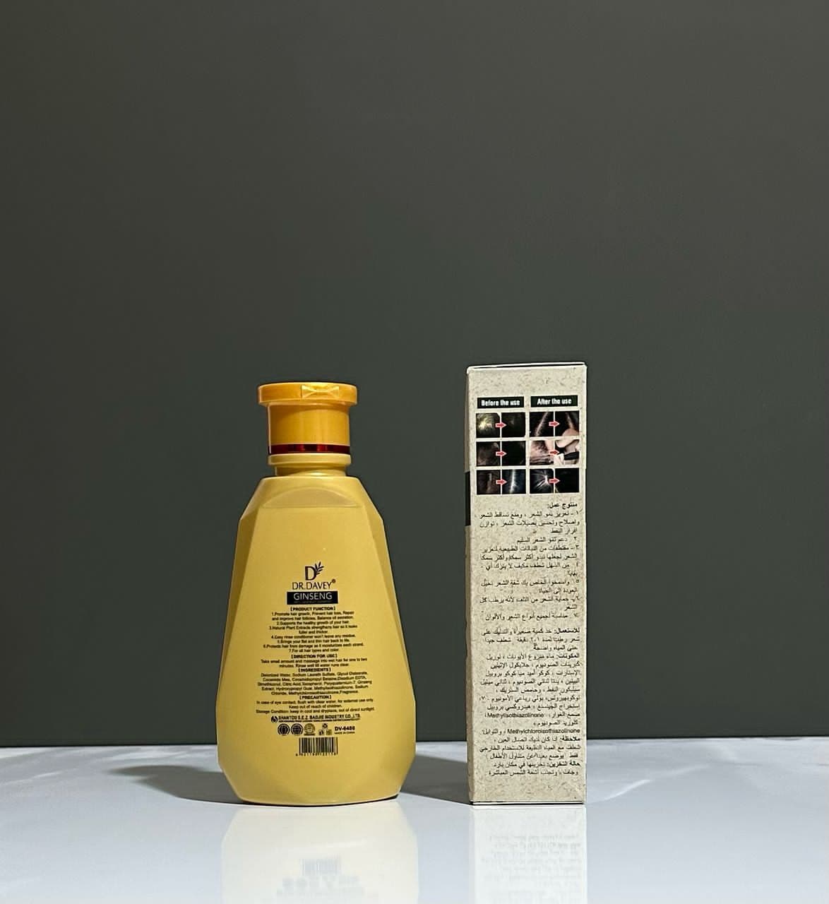 شامپو ضد ریزش و ضد شوره جینسینگ دکتر داوی DR DAWEY GINSENG ANTI HAIR LOSS SHAMPOO اصلی — تصویر ۲