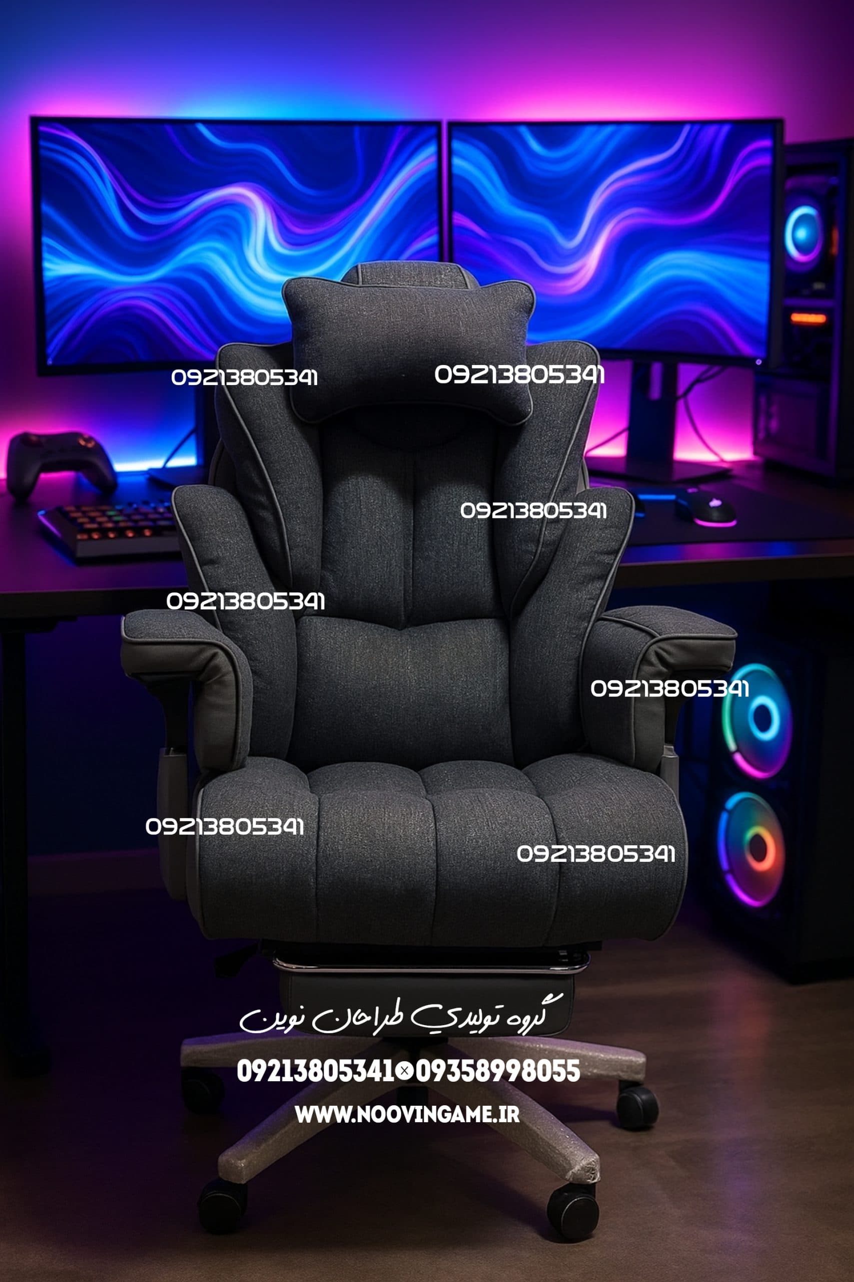 صندلی گیمینگ سوشیما طوسی تیره