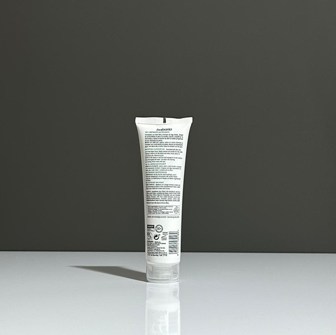 ژل شستشو عصاره آلوئه ورا و جلبک سبز Mattifying باباریا 150ml اصلی — تصویر ۲