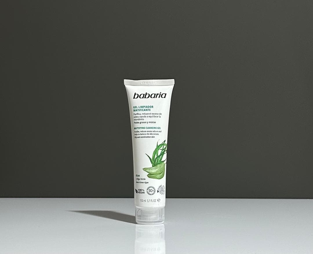 ژل شستشو عصاره آلوئه ورا و جلبک سبز Mattifying باباریا 150ml اصلی