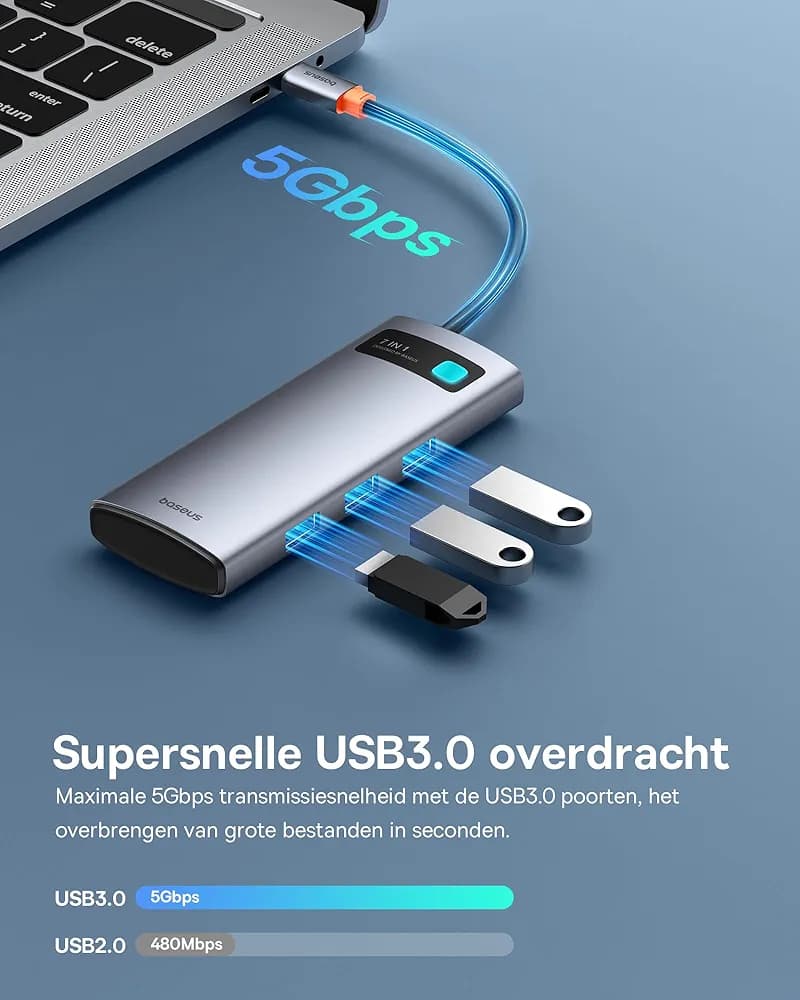هاب USB-C چندکاره بیسوس — تصویر ۸