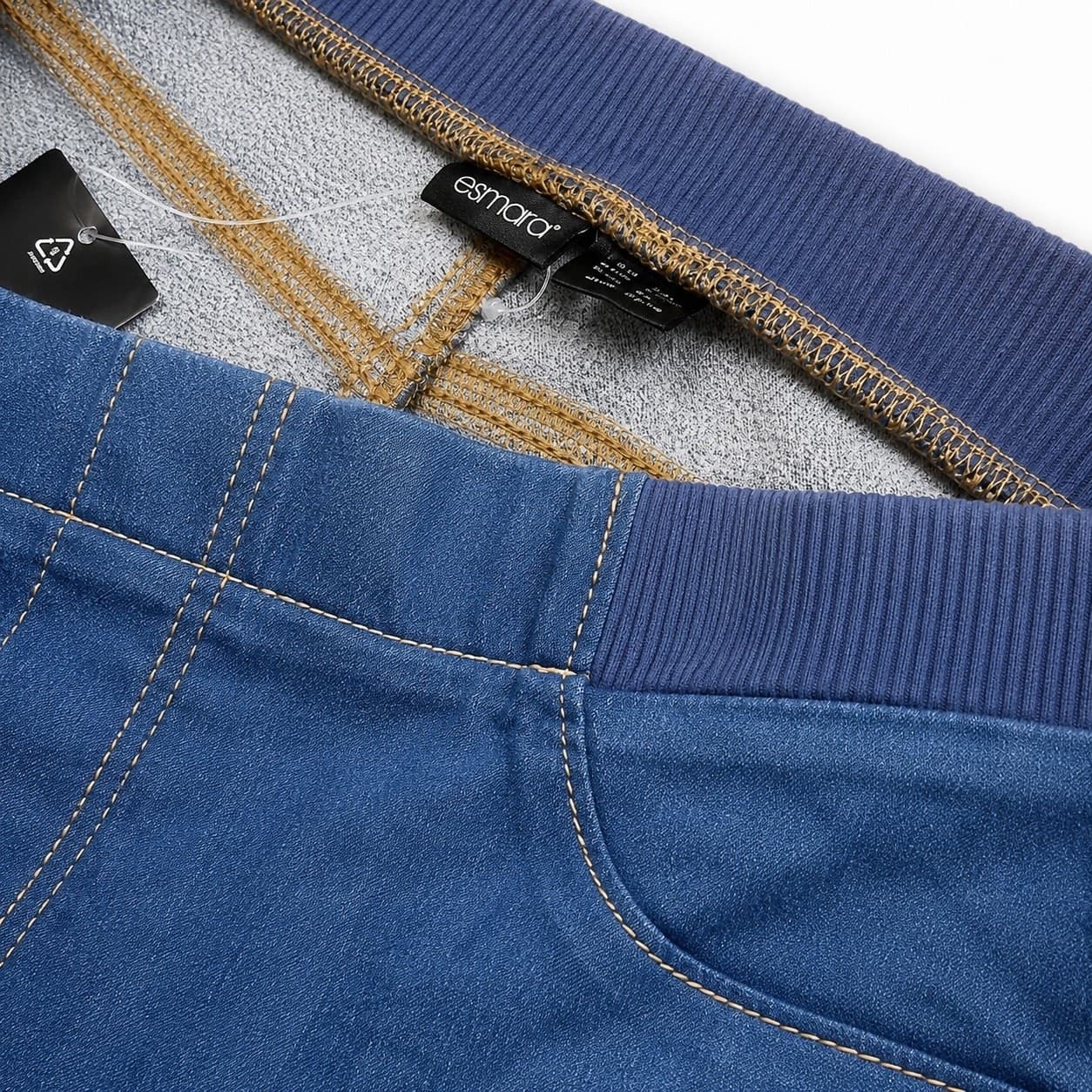 شلوار کتان جین گرم (ترمو) زنانه برند اسمارا آبی 3-427838 THERMO JEGGINGS ESMARA — تصویر ۲