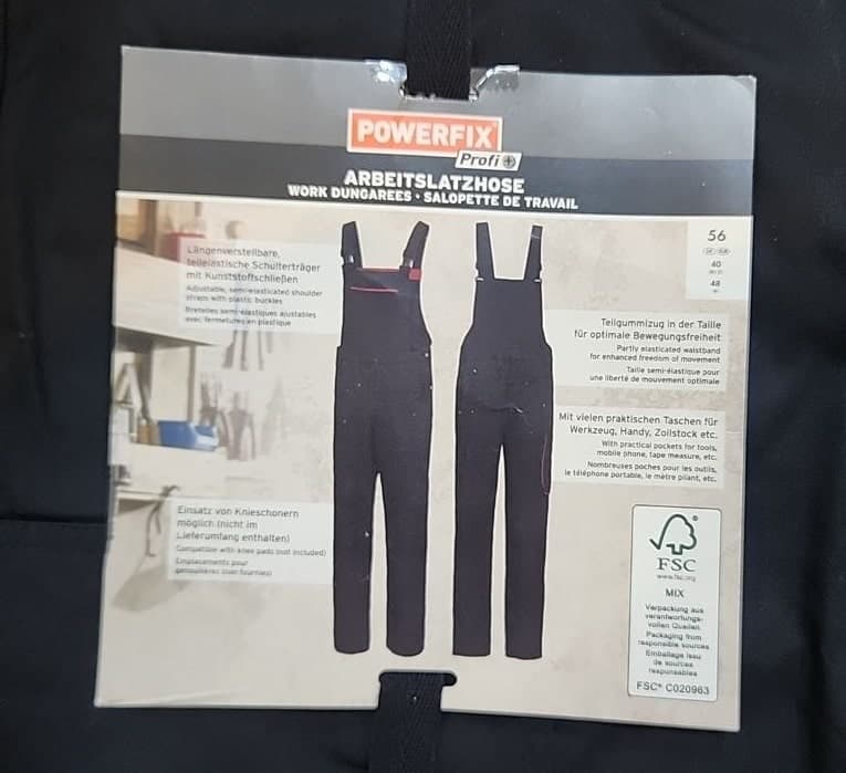 لباس کار سرهمی شیک مهندسی برند پاورفیکس اصل آلمان 308308 POWERFIX — تصویر ۳