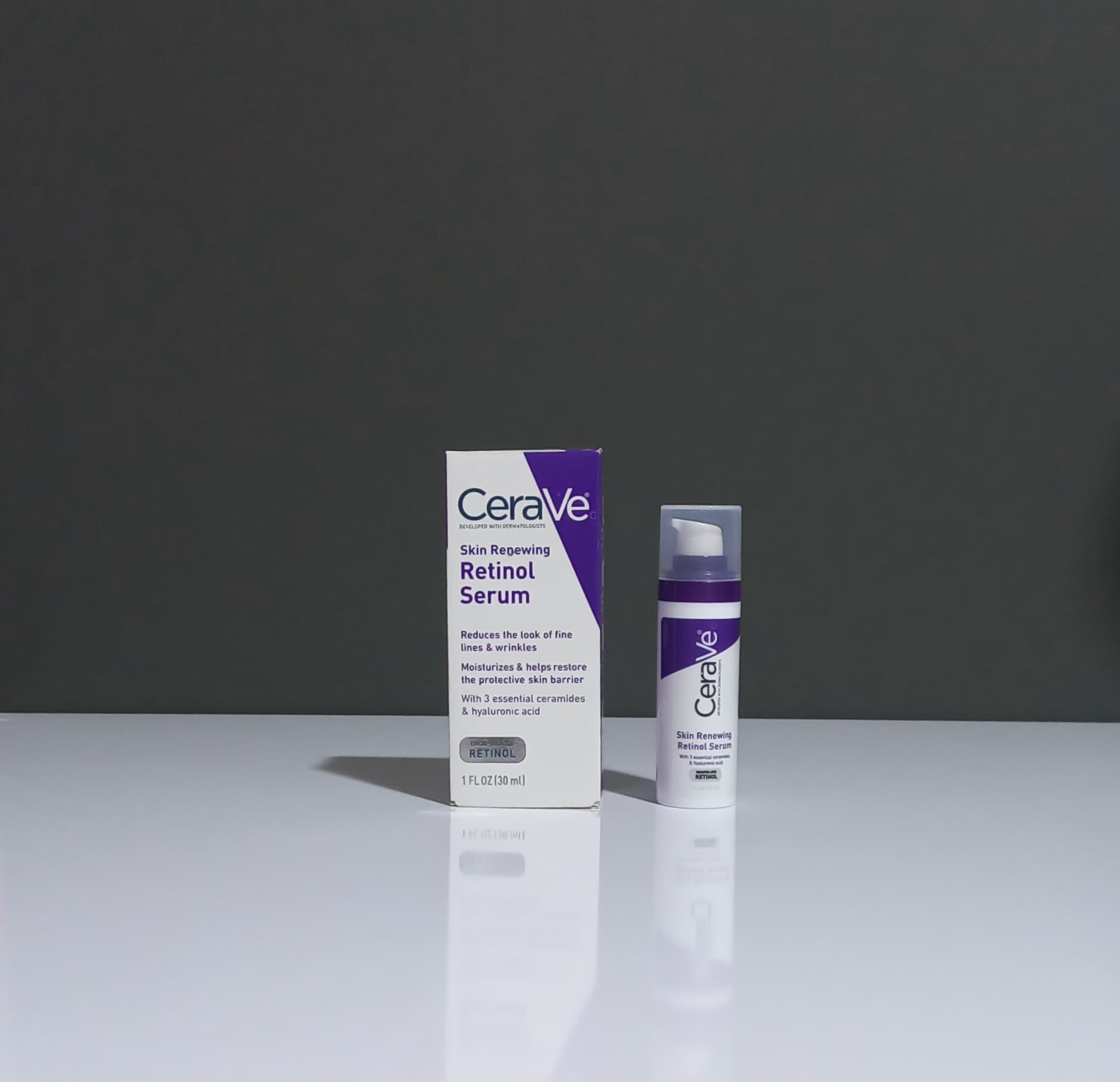 سرم رتینول و هیالورنیک اسید سراوی مدل Skin Renewing حجم 30 میل اصلی