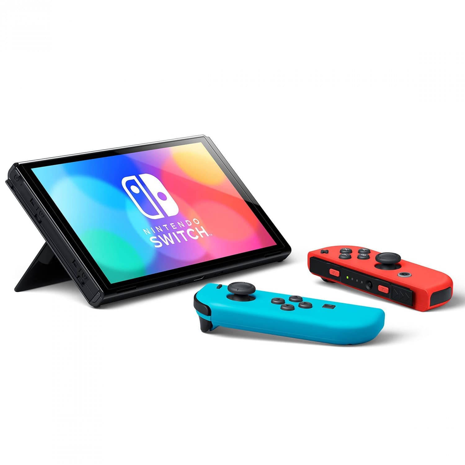 کنسول بازی نینتندو مدل Switch Neon Blue and Neon OLED — تصویر ۳