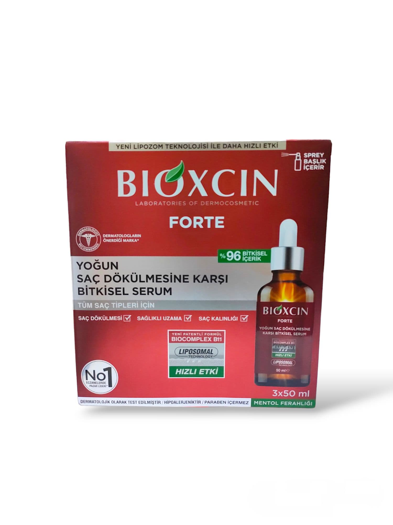 پک 3 عددی سرم ضد ریزش بیوکسین فورت Bioxcin — تصویر ۸