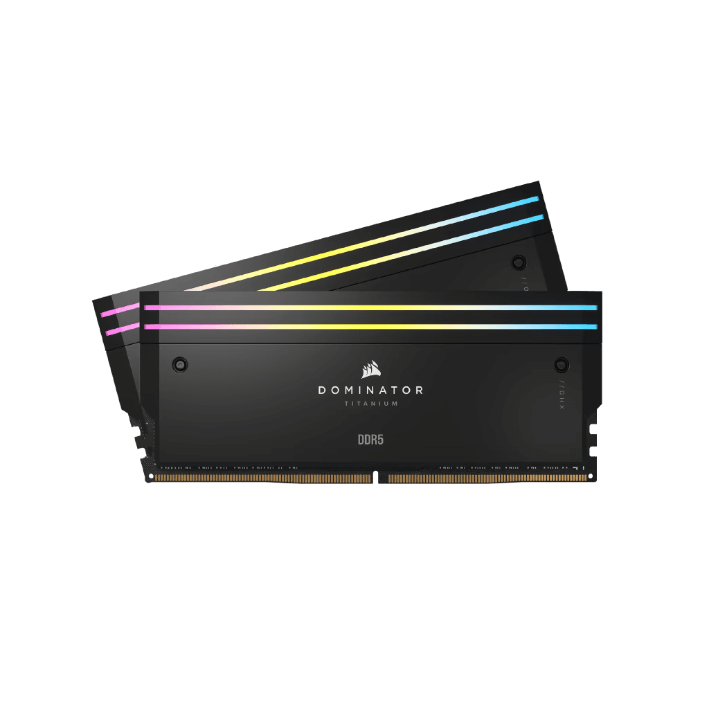 رم کورسیر DOMINATOR TITANIUM Black RGB 32GB 16GBx2 7200Mhz CL34 DDR5 — تصویر ۶