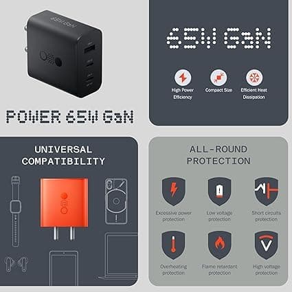 شارژر دیواری ناتینگ CMF Nothing GaN Charger 65W — تصویر ۶