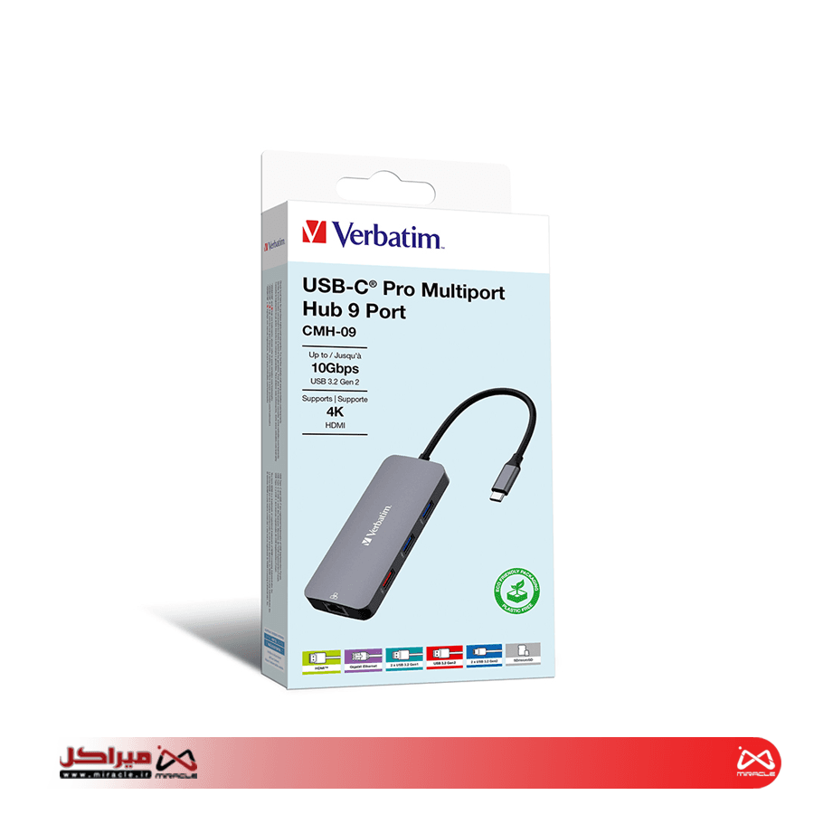 هاب 9 پورت ورباتیم مدل CMH-09 — تصویر ۲