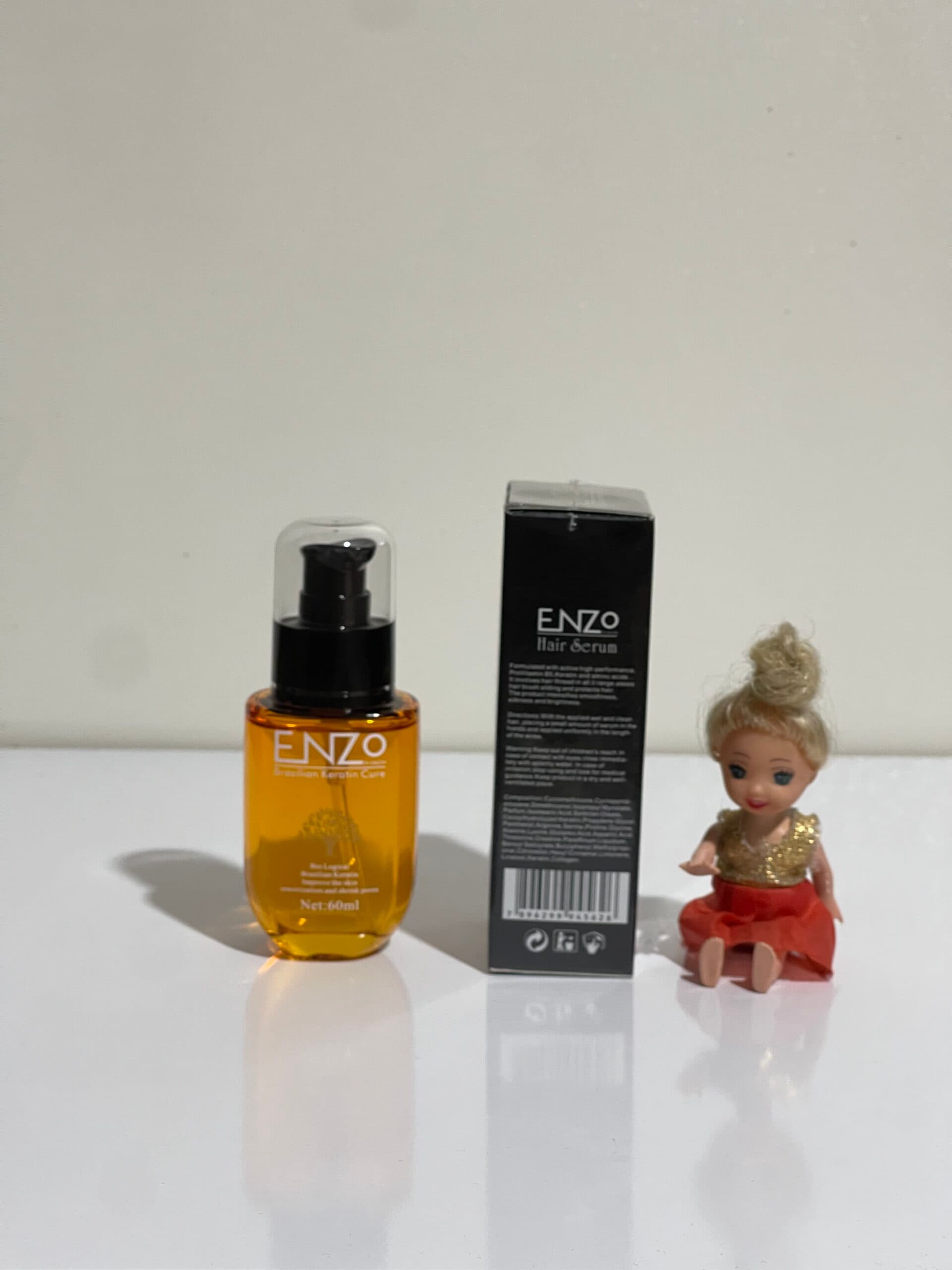 روغن مو آرگان حاوی کراتین برزیلی انزو Enzo اصلی — تصویر ۳