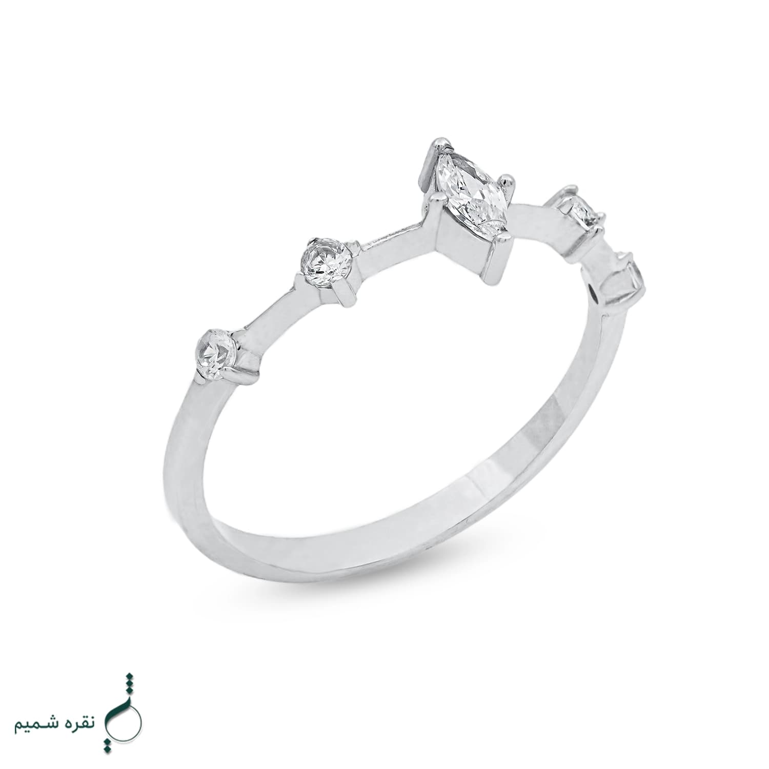 انگشتر نقره زنانه مدل AWO-K42