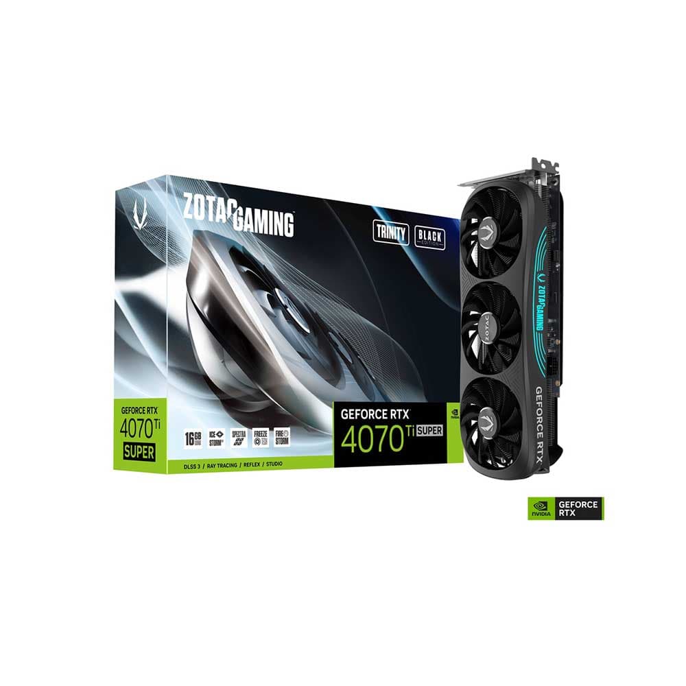 کارت گرافیک زوتاک RTX 4070 Ti SUPER Trinity Black Edition 16GB GDDR6X