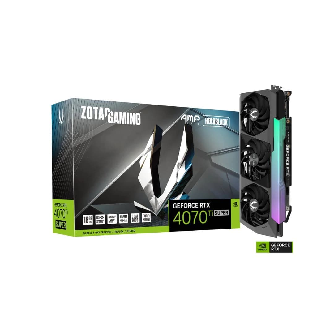 کارت گرافیک زوتاک RTX 4070 Ti SUPER AMP HOLO 16GB GDDR6X