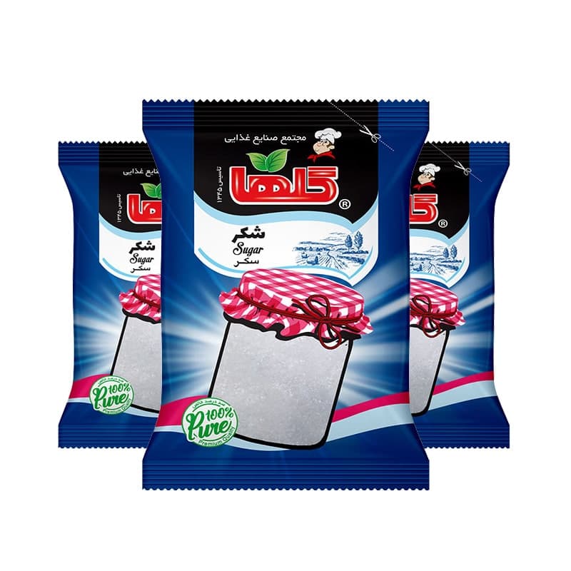 شکر 700گرمی گلها (سلفون)