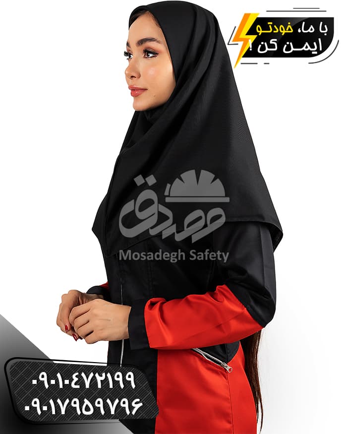 مقنعه مشکی تترون بروجرد — تصویر ۲