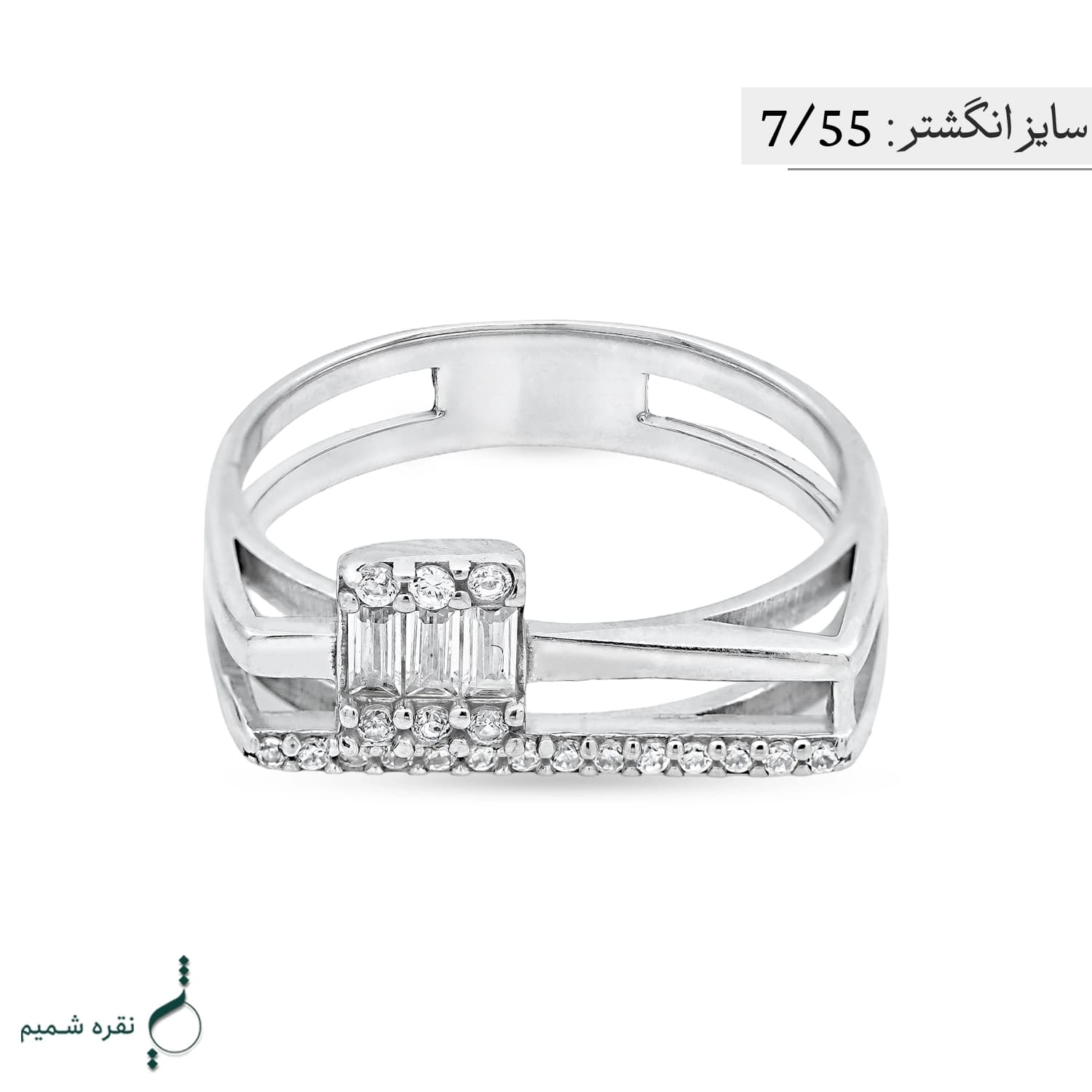 انگشتر نقره زنانه مدل AWO-K29 — تصویر ۴