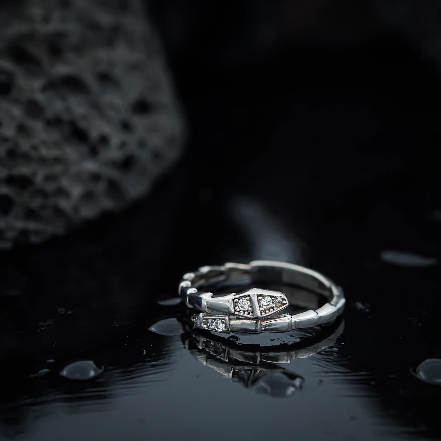 انگشتر نقره زنانه مدل AWO-K27 — تصویر ۲