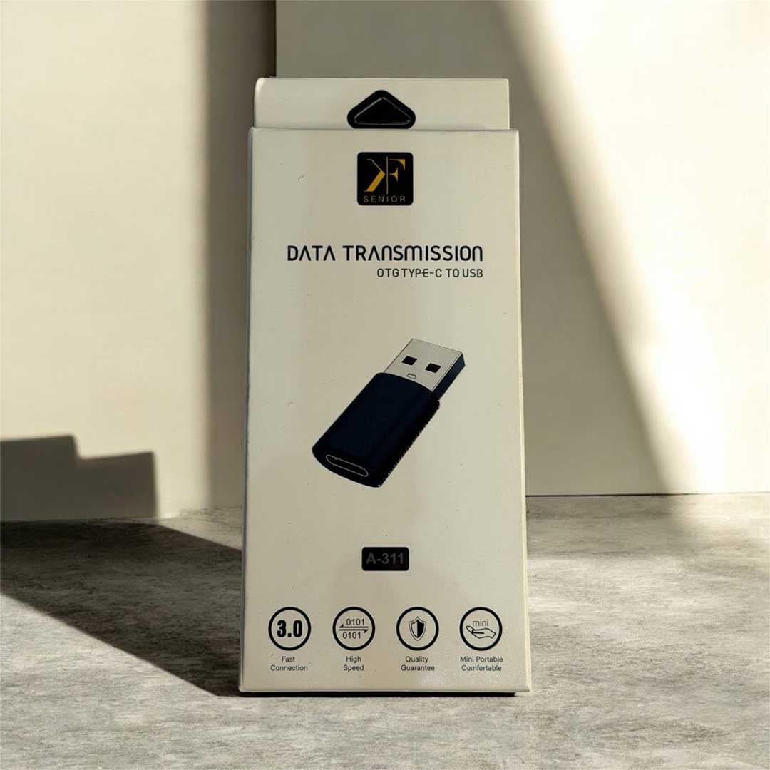مبدل OTG تایپسی به USB مدل KF Senior A-311 — تصویر ۳