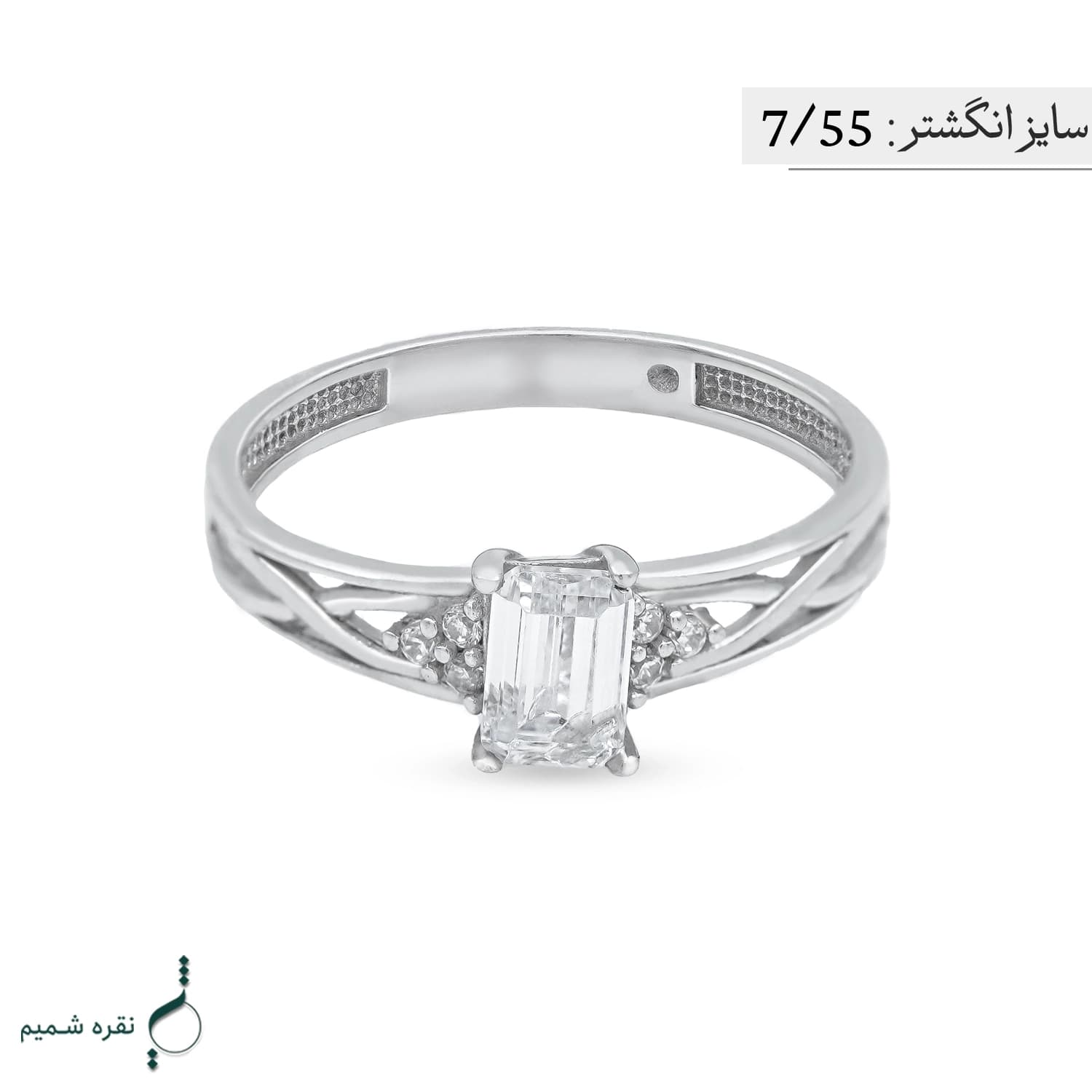 انگشتر نقره زنانه مدل AWO-K25 — تصویر ۴