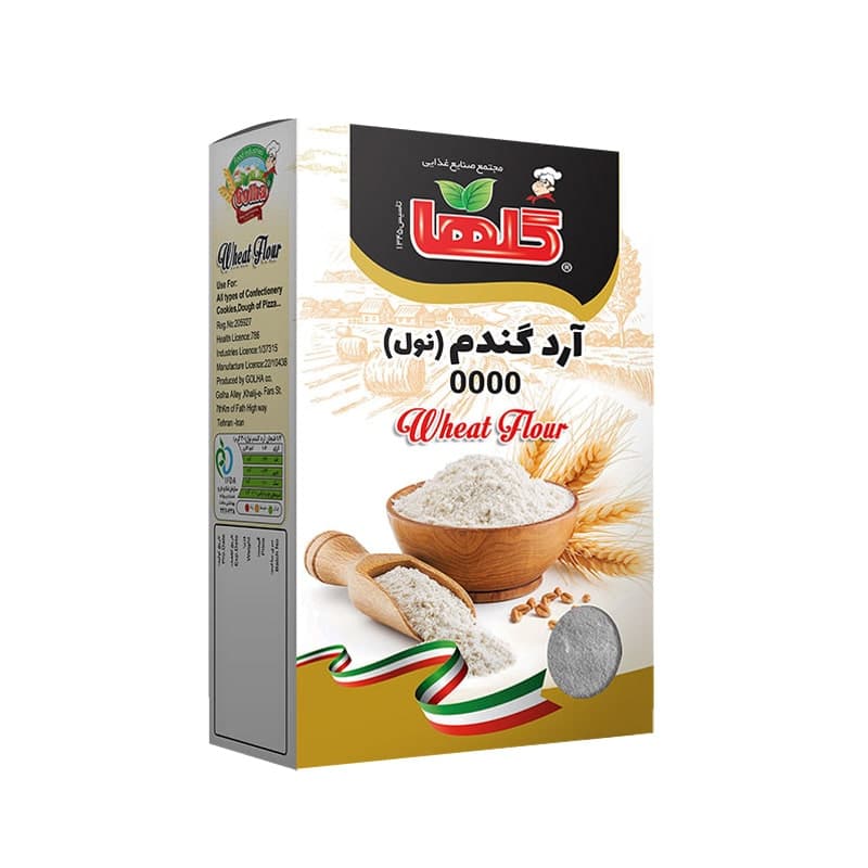آرد سفید 500 گرم گلها (جعبه)