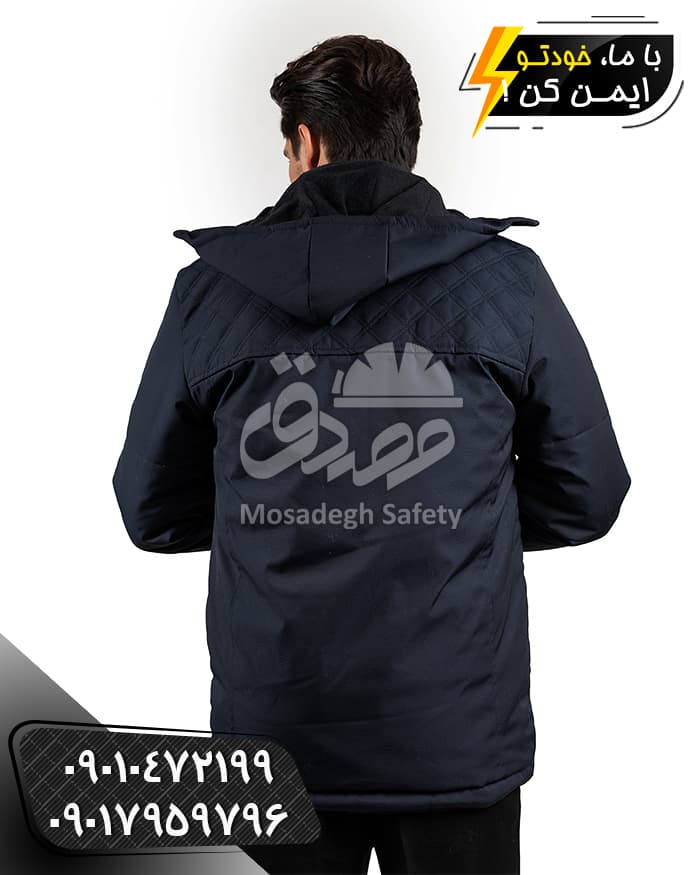 کاپشن کار زمستانی طرح آرشام سرمه ای — تصویر ۳