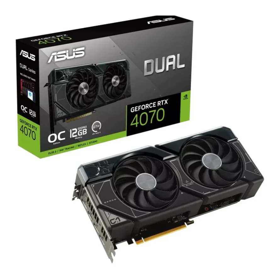 کارت گرافیک ایسوس RTX 4070 DUAL OC 12GB — تصویر ۲