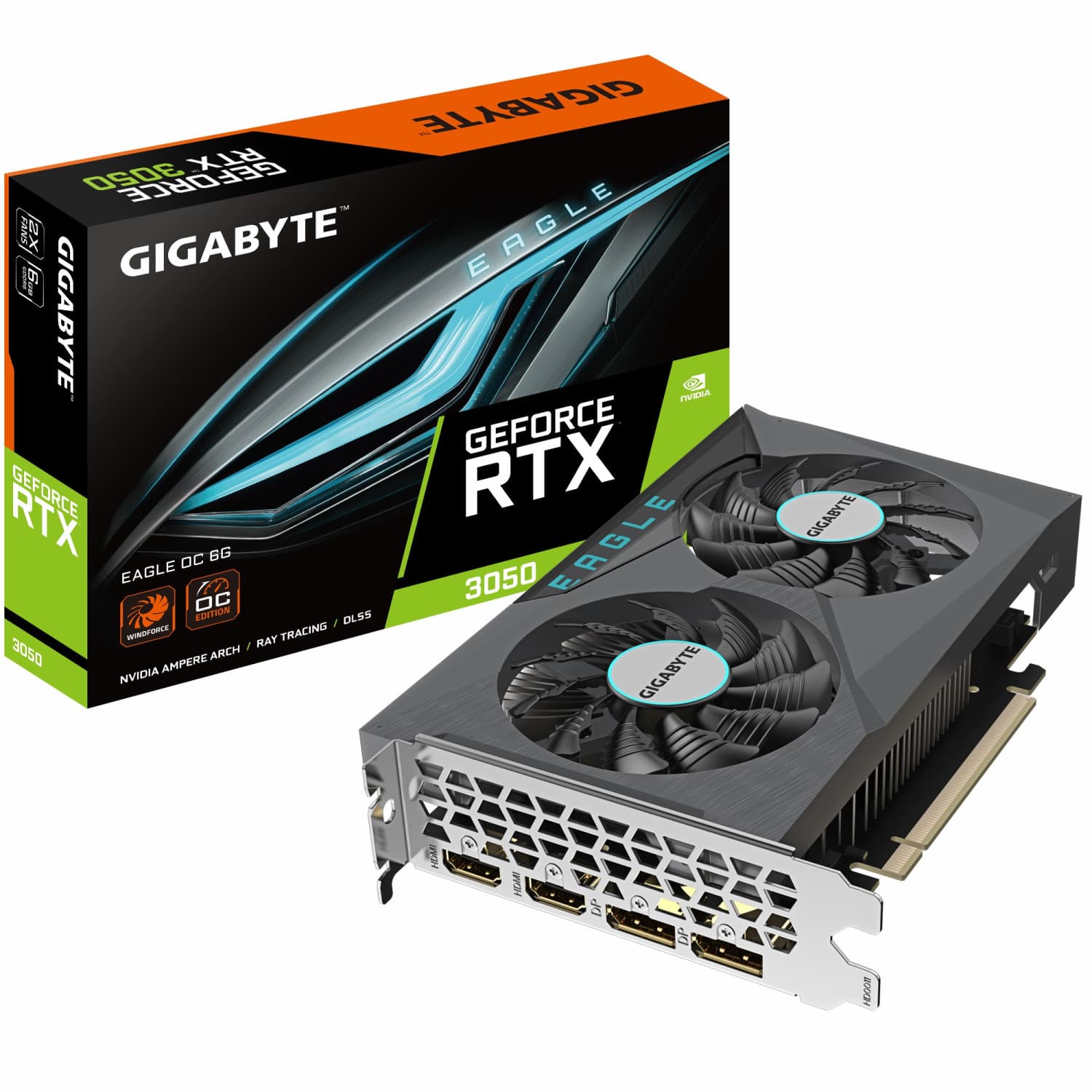 کارت گرافیک گیگابایت GeForce RTX 3050 EAGLE OC 6G — تصویر ۲
