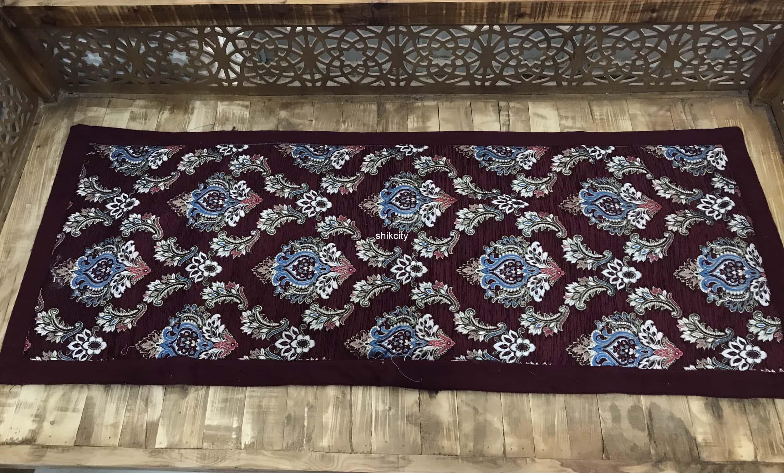 تشک شاه نشین زرک دار زرشکی(قرمز)