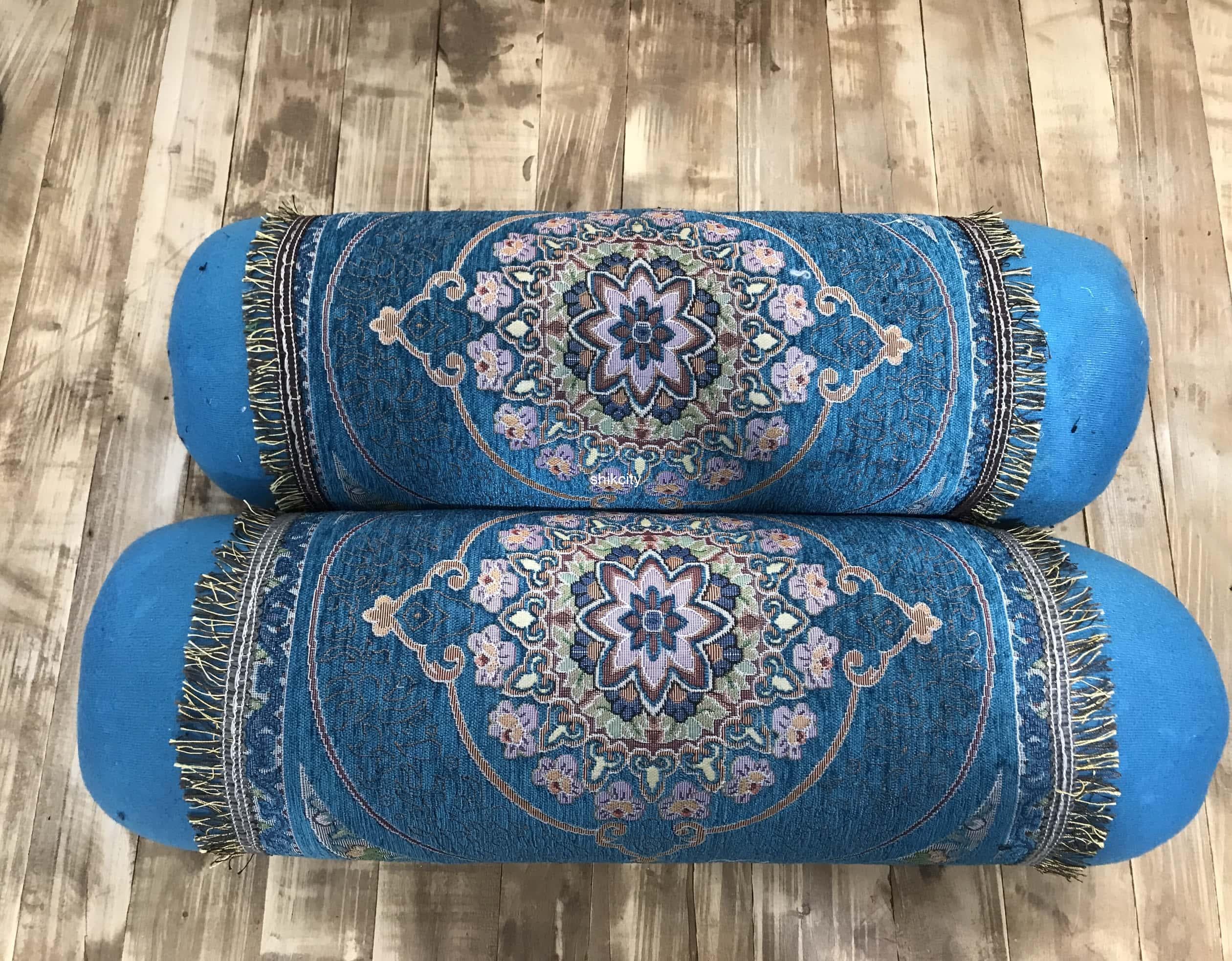 ست 5 تکه شاه نشین مخمل آبی — تصویر ۵