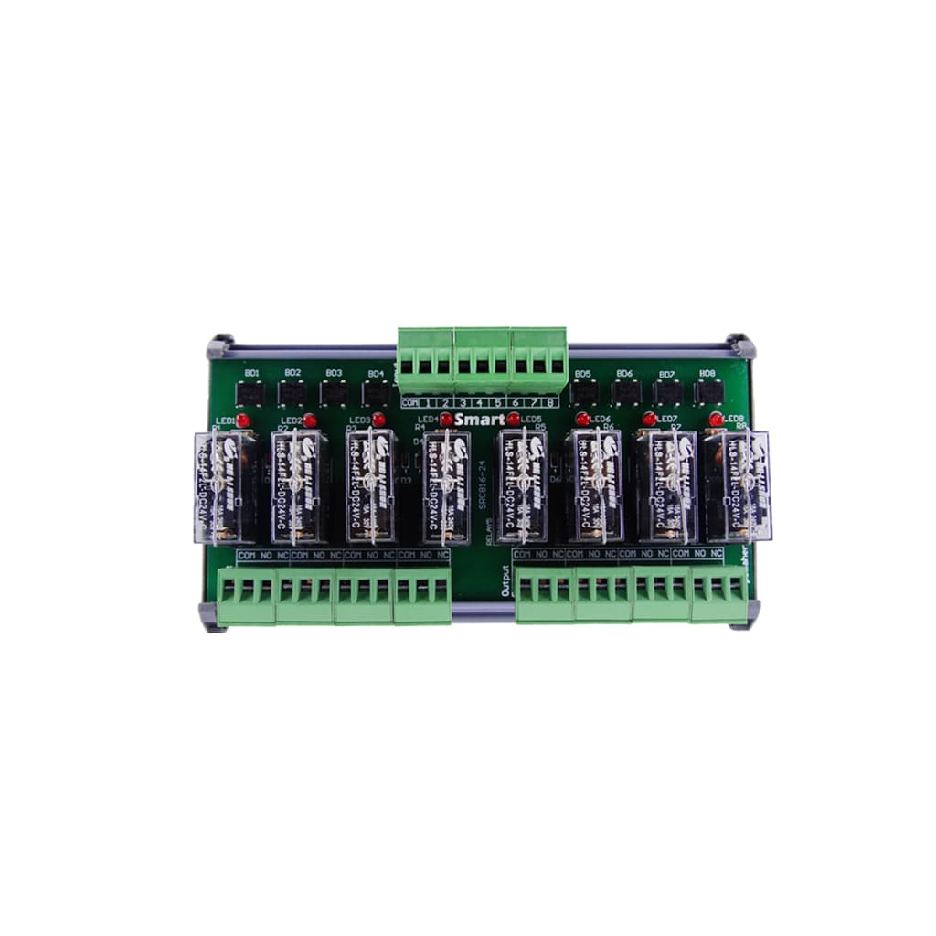 کارت رله اسمارت 16 آمپر 24ولت 8تایی / Smart relay card 16A,24V