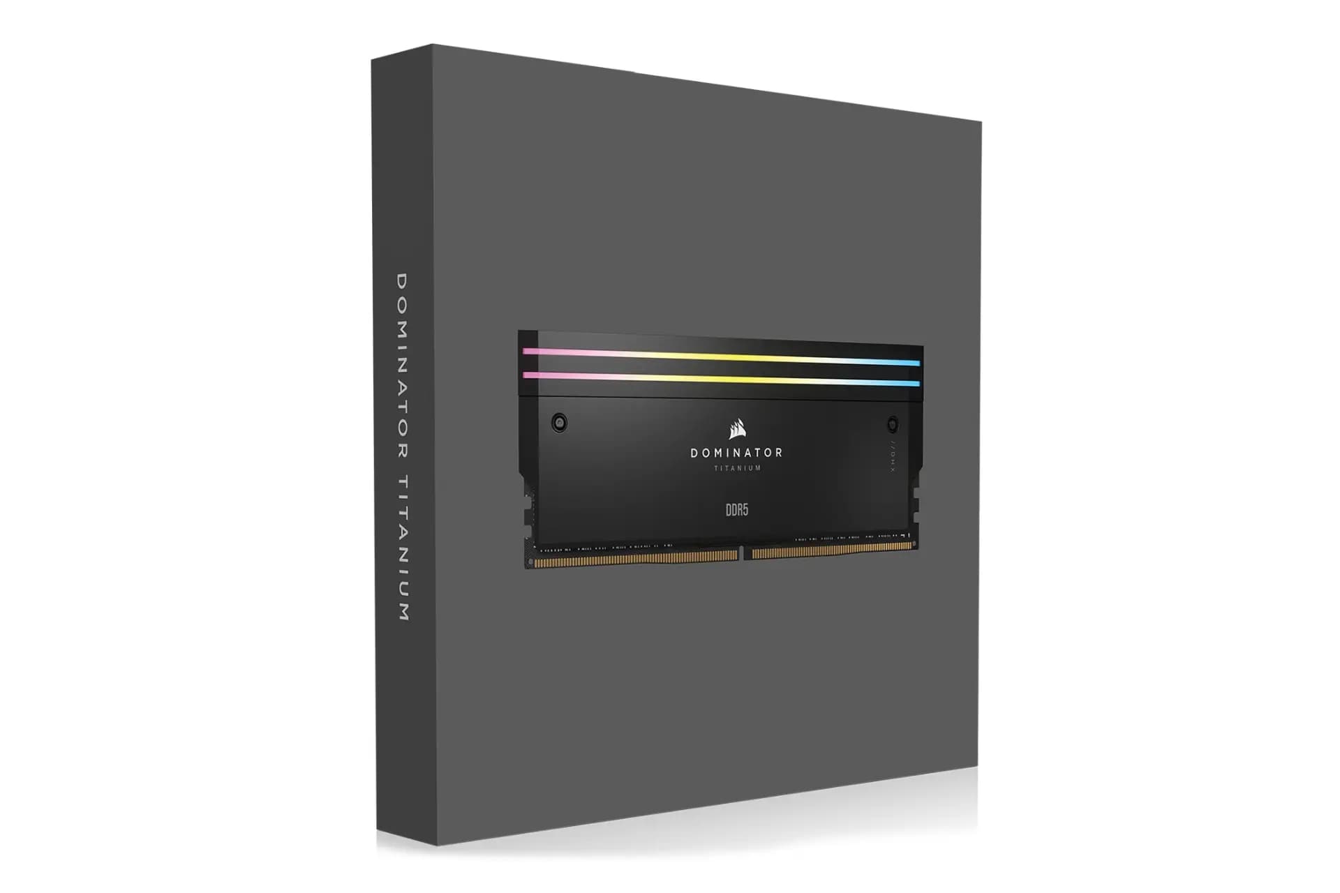 رم کورسیر DOMINATOR TITANIUM Black RGB 64GB 32GBx2 6000Mhz CL30 DDR5 — تصویر ۲