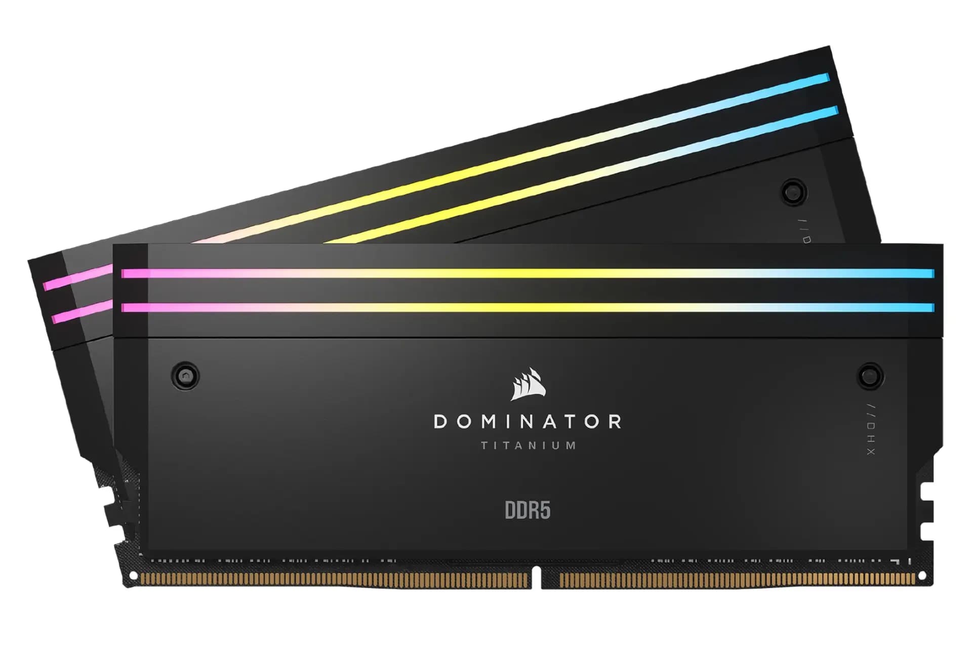 رم کورسیر DOMINATOR TITANIUM Black RGB 64GB 32GBx2 6000Mhz CL30 DDR5