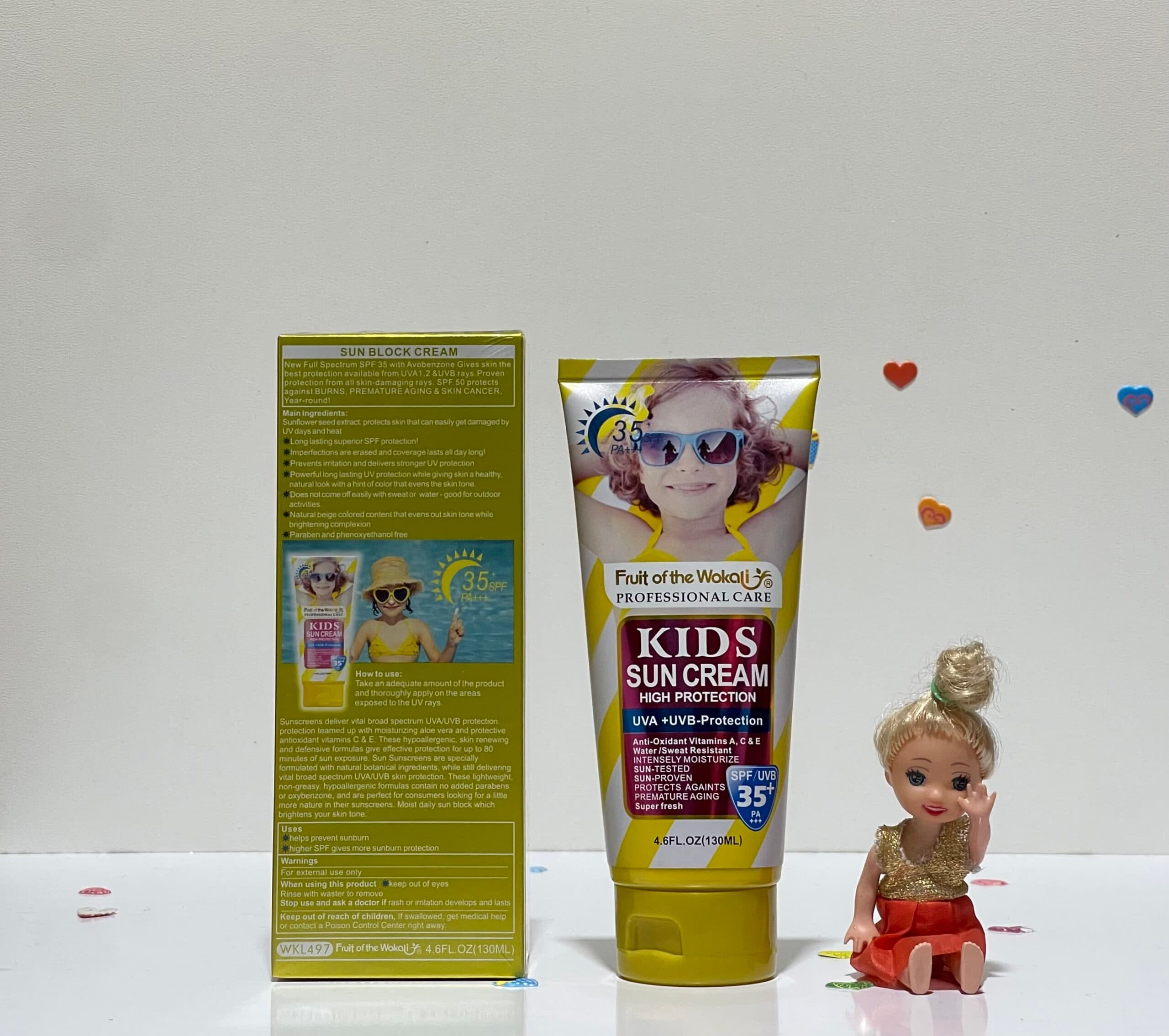 ضدآفتاب کودک وکالی Spf+35 Wokali اصلی — تصویر ۳