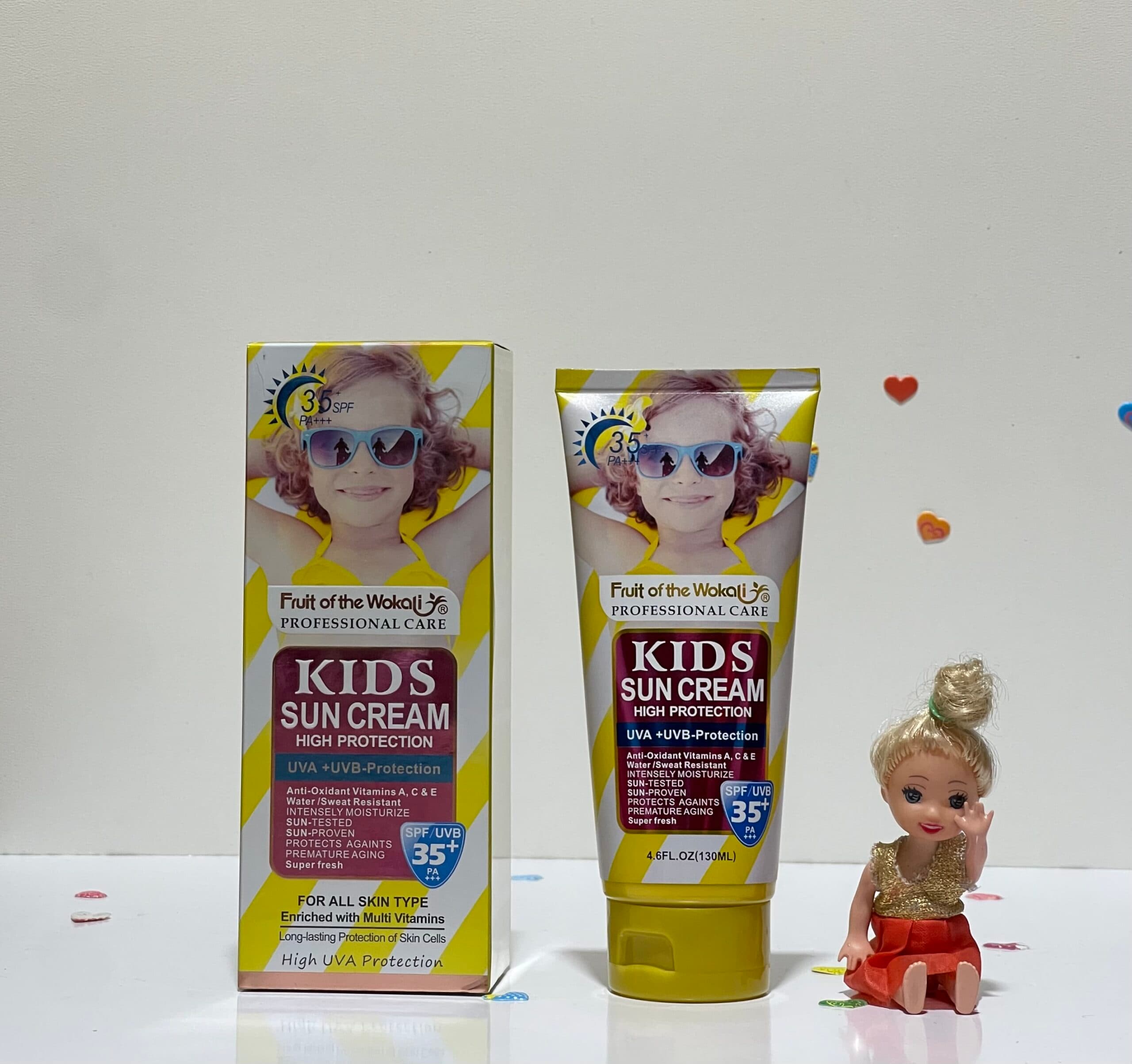 ضدآفتاب کودک وکالی Spf+35 Wokali اصلی
