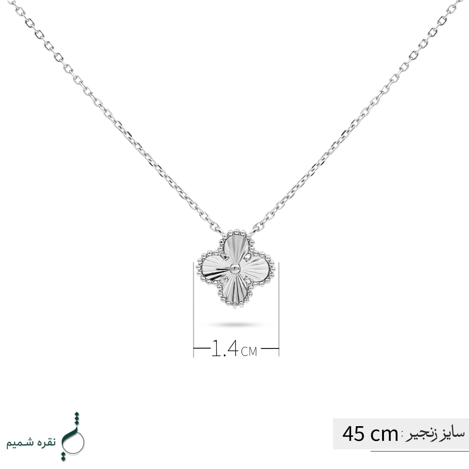 گردنبند نقره زنانه مدل CNE K20 — تصویر ۳