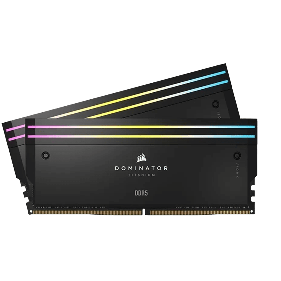 رم کورسیر DOMINATOR TITANIUM Black RGB 48GB 24GBx2 7200Mhz CL36 DDR5