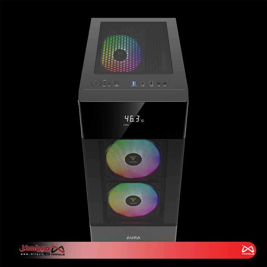 کیس کامپیوتر گیمینگ گیم دیاس مدل AURA GC5 ELITE ARGB — تصویر ۲